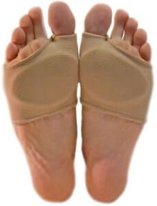 Wear gel pad to get rid of ball of foot pain